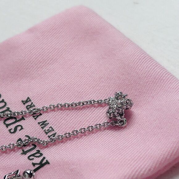 Kate Spade New York Sailor's Knot Pave Crystals Pendant Necklace - Picture 3 of 13